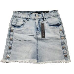 Dollhouse Women Denim Mini Skirt Mid-Rise‎ Stretch Size 27